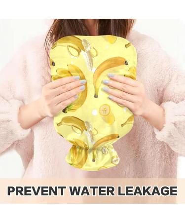 NAANLE Cartoon Fruit Banana Bottle - 2L Transparent Hot Water Bottle for Bed & Pain Relief | Heat & Cold Therapy - Buy Online on GoSupps.com