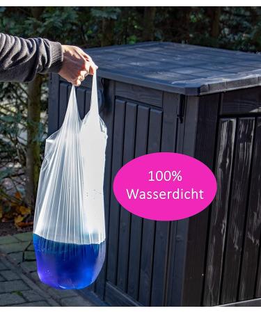 360 Premium Garbage Bags - 50L Tear-Resistant & Waterproof - 24 Pack with Stretcher Handles | International Shipping - Buy Online on GoSupps.com