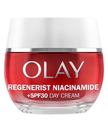 Olay Regenerist Niacinamide Day Cream Face Moisturiser SPF 30 Skincare with Niacinamide 99% Purity Antioxidant Vitamin E. Anti Aging Skin Care: Renews Firms and Hydrates. Non-Greasy 50ml Niacinamide SPF