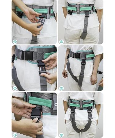 ZXJDP Gang Belt Transfer Straps | Padded Handles & One-Click Buckle for Lifting Seniors | Essential Home Care for Elders - Buy Online on GoSupps.com