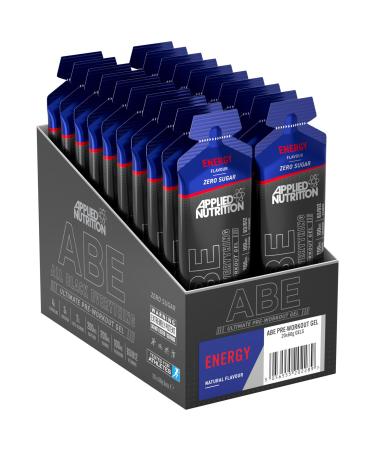 Applied Nutrition ABE Pre Workout Gel - All Black Everything Pre Workout Gel Energy & Physical Performance with Citrulline Creatine Beta Alanine (20 x 60ml Gels) (Energy Flavour) - Buy Online on GoSupps.com