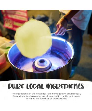 Pina Colada Flavored Floss Sugar for Cotton Candy - 400g Bulk Pack - Natural Ingredients for Perfect Cotton Candy - Baking Beauty and Beyond - Buy Online on GoSupps.com