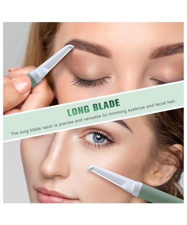 Dermaplaning Facial Razor for Women - Eyebrow & Body Hair Removal with 8 Blade Refills - Ideal for Shaping and Smooth Skin - Buy Online on GoSupps.com