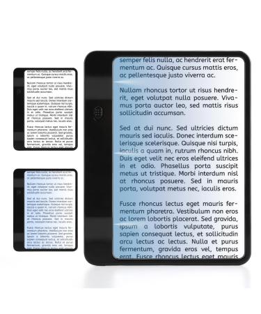 Magnifying Glasses with Light for Reading Full Page Viewing Area Provide 3X Magnifier LED Handheld Large and Lightweight 7 * 5.5'' Reading Aids for Small Prints Books Low Vision Person and Seniors