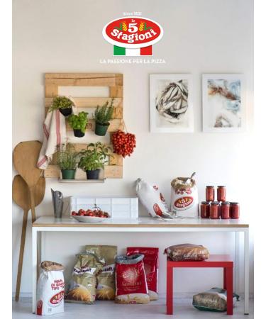 Le 5 Stagioni Pizza Neapolitan Italian 00 Flour 1kg - Authentic Napoletana Pizza Preparation - Buy Online on GoSupps.com