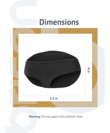 Brison Metatarsal Pads - Ball of Foot Cushion Sleeves for Metatarsalgia Pain Relief - Foot Health Care for Tight Fitting Feet - Medium Black - Buy Online on GoSupps.com