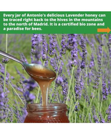 Antonio's 500g Raw Certified Organic Lavender Honey - Pure Natural Honey/The Raw Honey Shop - Buy Online on GoSupps.com