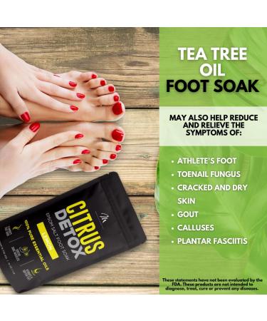 Tea Tree Oil Foot Soak for Softening Feet - 1 lb Epsom Salt Pedicure Soak - Buy Online on GoSupps.com