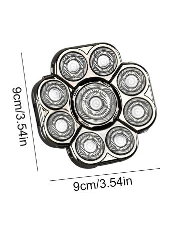 Universal Replacement Cheese Heads for Men | 9-Head Handler Substitute Cups | Durable Silver Double Ring Body Hairers - Buy Online on GoSupps.com