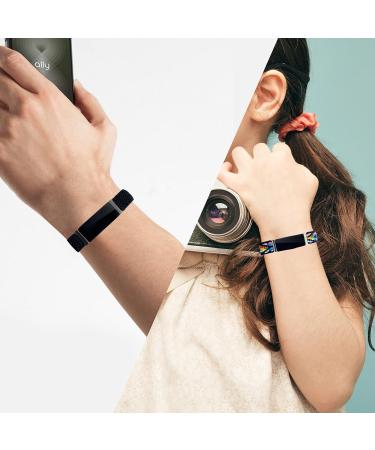 3 Pack Adjustable Fitbit Inspire 2 Bands - Ethnic Blue, Arrow Green, Red | Compatible with Fitbit Inspire HR/Inspire - Soft Loop Nylon Fabric Straps for Women/Men - Buy Online on GoSupps.com