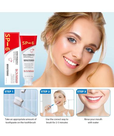 SP-6 Ultra Whitening Toothpaste - Probiotics Fresh Breath - 2PCS - Best International Shipping - Buy Online on GoSupps.com