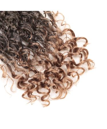 Melisay 5 Packs Box Braids Crochet Hair Extensions - Curly 35.6 cm Synthetic Afro Kinky Braiding Hair for Black Women | Passion Twist & Goddess Faux Locs - T27 - Buy Online on GoSupps.com