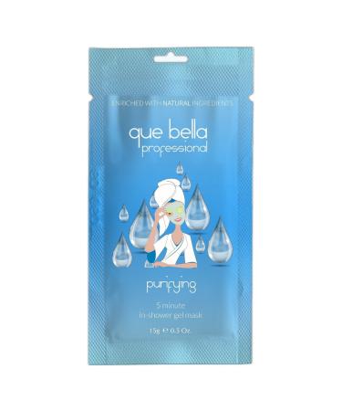 Que Bella Professional In Shower Gel Mask Facial Treatment 0.5oz pack of 1