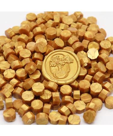 200Pcs Wax Sealing Beads for Wax Sealing Stamp Perfect for Christmas Cards Envelopes Invitations Wine Packages Letter Sealing (Gold) - Buy Online on GoSupps.com