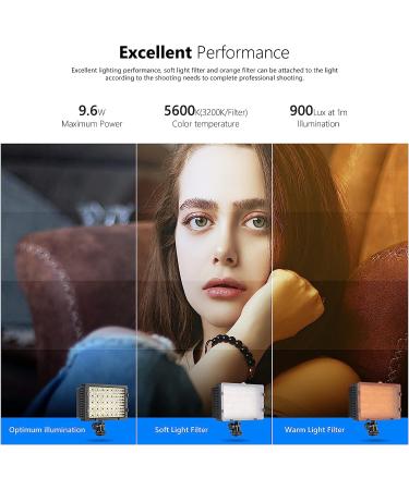 Neewer CN-160 Dimmable 160 LED Video Light for Canon Nikon Panasonic Sony Olympus DSLR Cameras - Buy Online on GoSupps.com