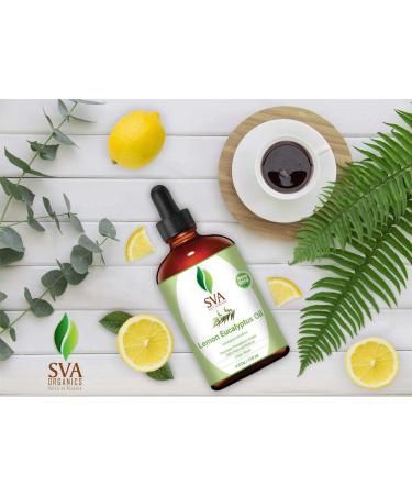 SVA Lemon Eucalyptus Essential Oil 4 Oz - 100% Pure Natural Therapeutic Grade for Radiant Skin, Healthy Hair, Soaps, Candles - Aromatherapy & Diffuser - Buy Online on GoSupps.com