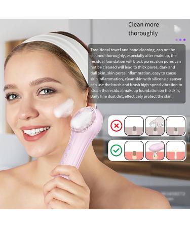 Premium Silicone Facial Cleansing Brush - Waterproof Exfoliator for Men & Women | Deep Cleansing Blackhead Removal & Massage - Buy Online on GoSupps.com