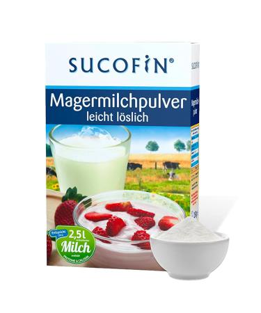 Sucofin Lean milk powder 18 x 250g storage pack ideal as coffee whites and for baking the milk powder is easily soluble rich in nutrients and long -lasting 250 g (18 pack)