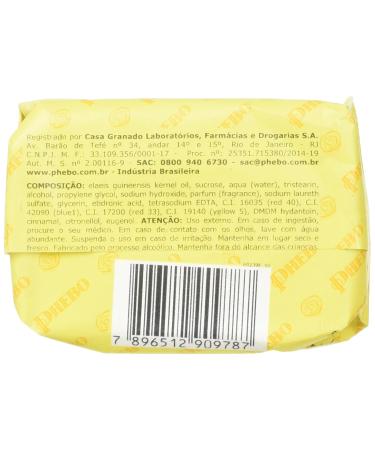 Phebo Body Soap - Odor of Roses - 3.1oz (Pack of 4) | Sabonete Barra Odor de Rosas Phebo - 90g - Buy Online on GoSupps.com