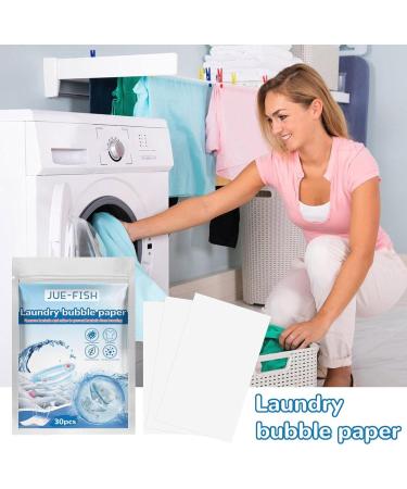 Laundry Sheets Detergent Natural Fresh Scent Washer Sheet Natural Laundry Strips Portable Efficient Laundry Detergent for Home Use Dobooo - Buy Online on GoSupps.com