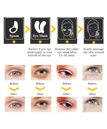 Nuonove 30 Pairs 24k Gold Under Eye Masks - Brightening Collagen Patches for Puffy Eyes Wrinkles & Dark Circles - Buy Online on GoSupps.com
