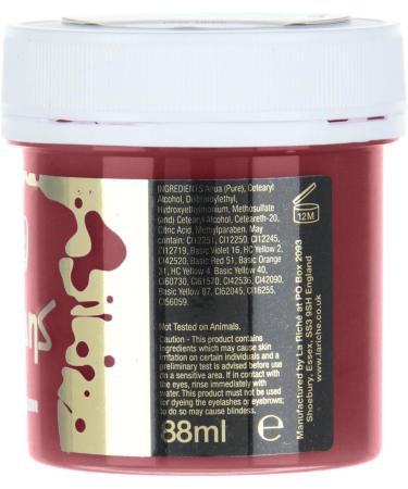 DIRECTIONS Pillarbox Red Semi-Permanent Hair Colour - 88ml Tub - Buy Online on GoSupps.com