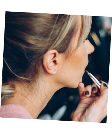 POPETPOP Double Ended Lipstick Brush Lip Eyeshadow Applicator Lip Mask Applicator Lip Balm Applicator Lip Mask Brush Lip Balm Brush Cosmetic Lipstick Brush Eyeshadow Makeup Brush Lip Brush 12x1x1cm Silver - Buy Online on GoSupps.com