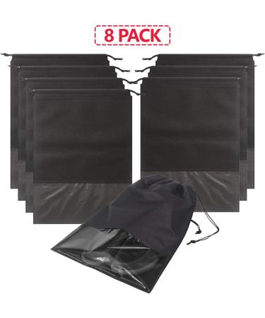 8 PCS Travel Shoe Bags Non-Woven Storage Organizer for Men and Women - Black - Buy Online on GoSupps.com