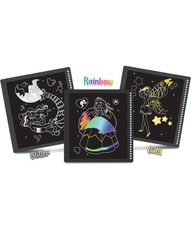 Lisciani Barbie Scratch Mermaid Sketchbook - Magical Coloring & Decorating Book for Girls 4+ | Creative Play with Multi-Colored Pages - Buy Online on GoSupps.com