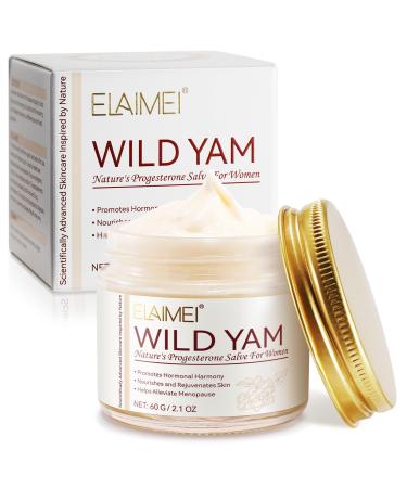 Wild Yam Nature's Cream Natural Hormone Balance Support Organic Wild Yam Extract Moisturizing Cream Soothing Skin Care for Women 60G