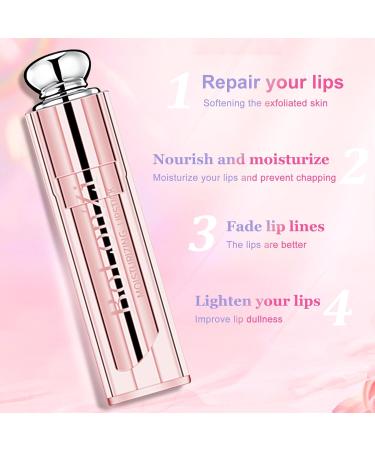Lip Balm Tinted Lip Balm Moisturizing Lip Care Lip Oil Waterproof Long Lasting Lip Tint Lipsticks Strawberry Plumping Lip Balm Natural Lip Protection Lip Repair Gifts for Teenage Girls - Buy Online on GoSupps.com
