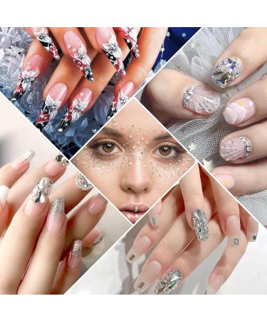 4728Pcs Nail Gems with Pickup Tool Pen for Nails - Rhinestones & Crystals for Nail Art Decoration & Makeup - Anezus Diamond Stones in Multiple Shapes - Buy Online on GoSupps.com