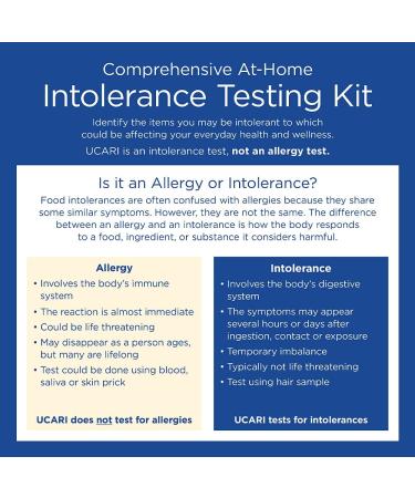 UCARI Intolerance & Food Sensitivity Test Kit | 1500+ Food, Environmental & Skin Tests | Non-Invasive Bioresonance Health Testing | Fast Results - Buy Online on GoSupps.com