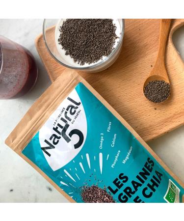 ORGANIC CHIA SEEDS CULTIVATED IN FRANCE - Rich in Protein Omega3 Fiber Ideal Slimming Transit High Quality Chia Seeds Smoothies and Salads Chia Seeds (200G) - Buy Online on GoSupps.com