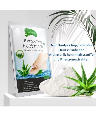 P-Beauty Footmaster Aloe | Intensive Foot Peeling Socks | Remove Rough Skin & Cracked Heels | Silky Smooth Feet | 1 Pair - Best International Shipping - Buy Online on GoSupps.com