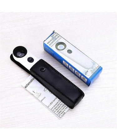 Magnifying Glass Hand Free Comfortable Hd Optical Lens Reading Hobbies 40x Hand-Held Magnifying Glass with Led Light Identification Lamp Magnifier Interesting Lofty Ambition - Buy Online on GoSupps.com
