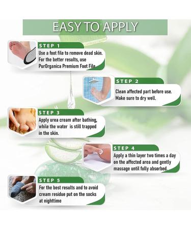 Urea 40% Foot Cream - Urea Cream for Feet - Foot Cream for Cracked Heels and Dry Skin - Cracked Heel Repair Cream with Hyaluronic Acid and Aloe Vera - Foot Cream for Very Dry Feet - Buy Online on GoSupps.com
