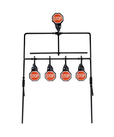 KNINE OUTDOORS GO and Stop Sign Air Gun Pellet BB Gun Rimfire Resetting Target, Rated for .22 .177 Caliber