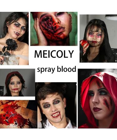 MEICOLY 5pcs Fake Blood Kit - 2.1oz Spray & Coagulated Blood for Halloween Makeup Effects - Buy Online on GoSupps.com