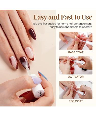 Beetles Dip Powder Gel Set | Base-Top Coat, Activator, Brush | Dipping Powders Essentials Kit | 0.5oz Bottles | Acrylic Nail Manicure Pedicure - Buy Online on GoSupps.com
