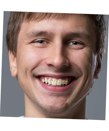 HAPINARY Hip Hop Teardrop Drip Teeth Caps Gold Plated Teeth Caps for Event Costumes - Buy Online on GoSupps.com