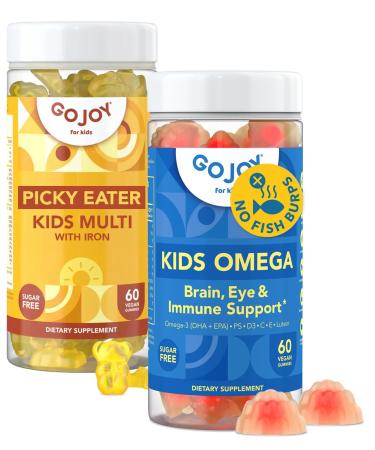 Kids Omega 3 DHA & Multivitamin Gummies with Iron - Support for Growing Kids