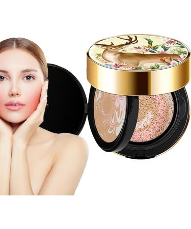 Compact Cushion Portable Double Layer Moisturizing Foundation with Mirror Cream Foundation for Most Skin Types Makeup Cushion for Women and Men Cream Puchen - Buy Online on GoSupps.com
