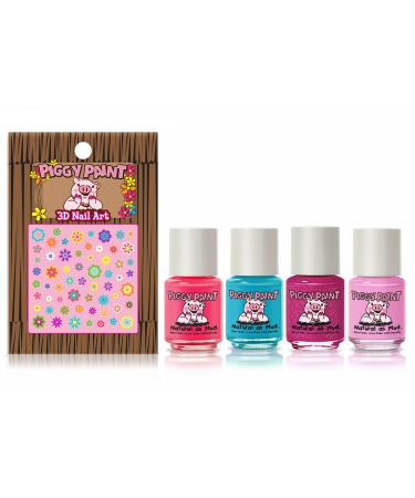 Piggy Paint Party Hearty Nail Polish Set - 100% Non-Toxic, Safe, Cruelty-Free, Vegan, Low Odor for Kids - Buy Online on GoSupps.com