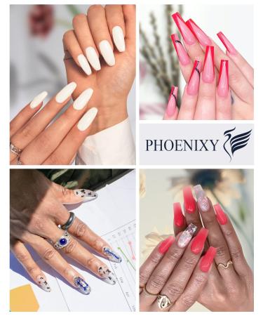 Phoenixy Poly Nail Gel Kit - 9 Colors Extension Gel Starter Kit with 48W UV LED Lamp - Manicure Tools Gift for Women - Buy Online on GoSupps.com