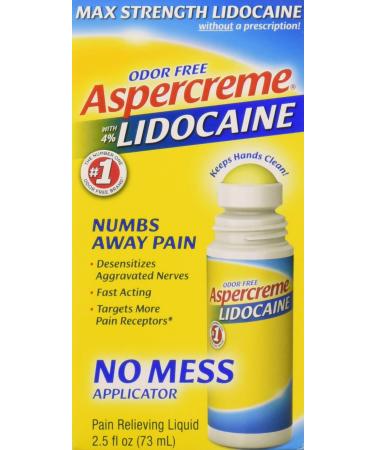 ASPERCREME with 4% Lidocaine 2.5 oz. No Mess Applicator (Pack of 1)