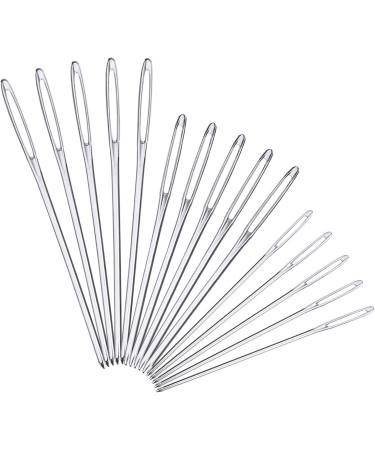 15-Piece Large-Eye Yarn Sewing Needles Set with Clear Bottle - Ideal for Crochet Projects - Silver - 3 Sizes - Buy Online on GoSupps.com