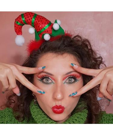 Oulac Liquid Glitter Eyeshadow Set - Metallic Green & Gold Shimmer Eyeshadow for Christmas Eye Make-up | Vegan & Cruelty-Free - Buy Online on GoSupps.com