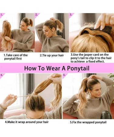 Ponytail Extension Body Wave Ponytail Extensions 24 Inch Wrap Around Ponytails Clip in Wave Heat Resistant Synthetic Ponytail Hair Piece for Women Ponytail Hairpiece for Women (Color : 2 Size : 24 24inches 2 - Buy Online on GoSupps.com