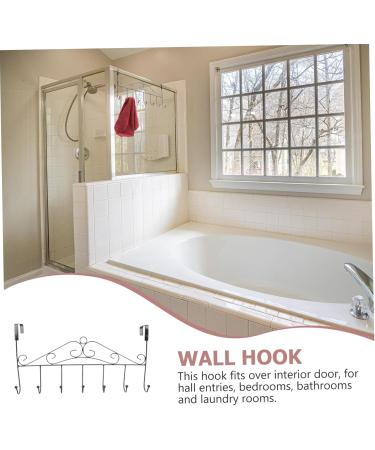 NAMOARLY 2pcs Door Hook Wall Mount Clothes Rack Door Coat Hanger Over Door Coat Hook Hat Rack Door Back - Buy Online on GoSupps.com
